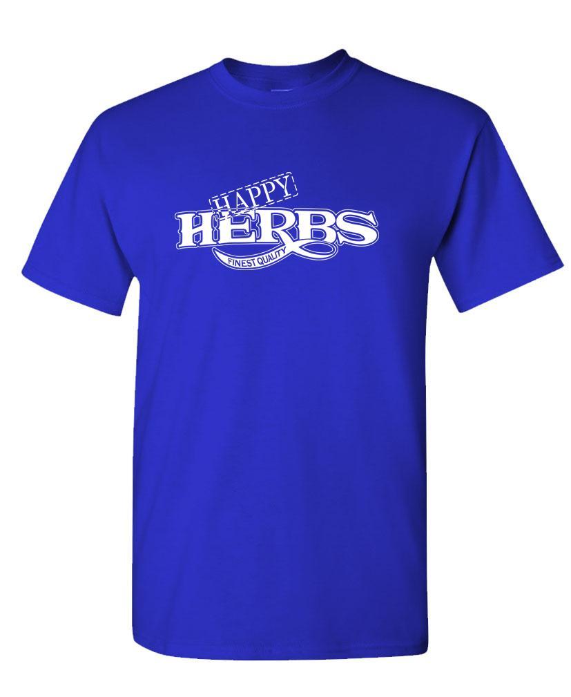 HAPPY HERBS Finest Quality - funny retro - Unisex Cotton T-Shirt Tee Shirt gallery