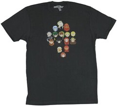 Elfquest Mens T-Shirt – Stylized 15 Wolfrider & More Character Head Image