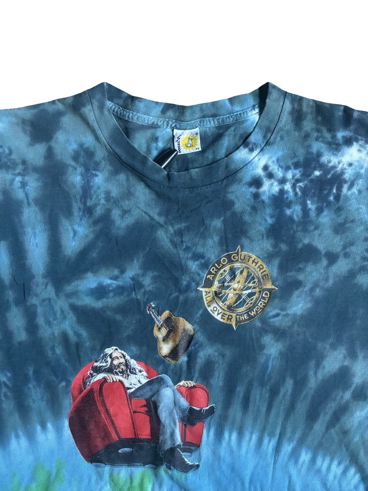 Vintage 90s Arlo Guthrie All Over The World Tour Single Stitch T-Shirt Size XXL gallery