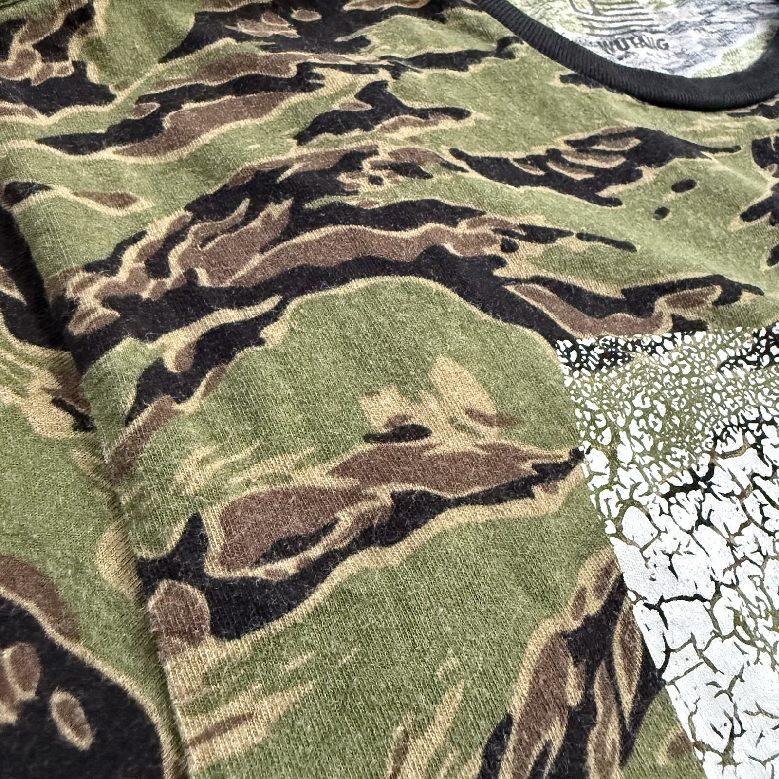 🔴Wu-Tang Shirt Size Large Camouflage Wu Shattered Design WuTang Brand Ltd Rare gallery
