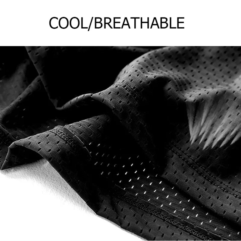 Men Ice Silk Tank Top Men'S Trendy Mesh Breathable Quick Drying Sports gallery