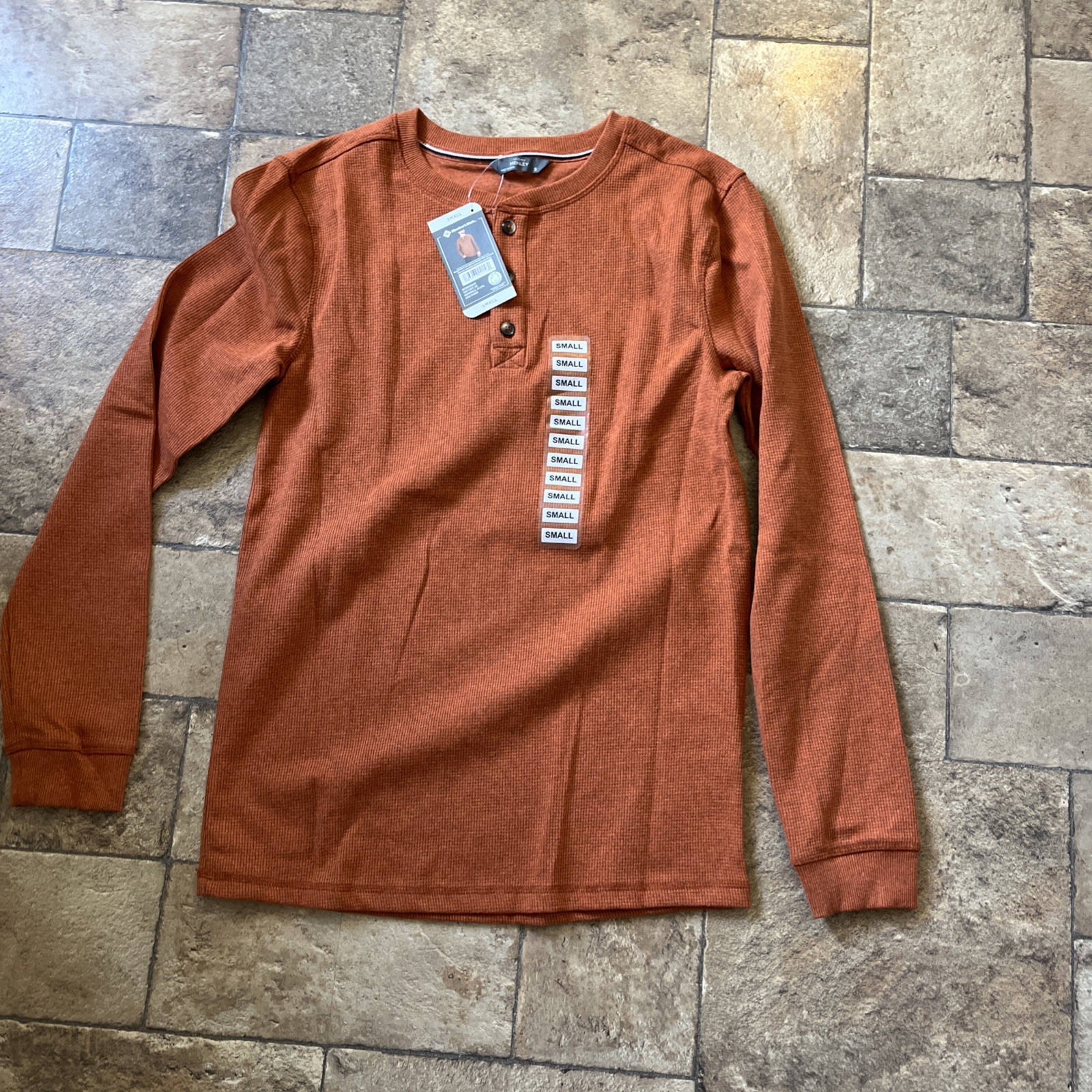New Mens Members Mark Small Thermal Henley