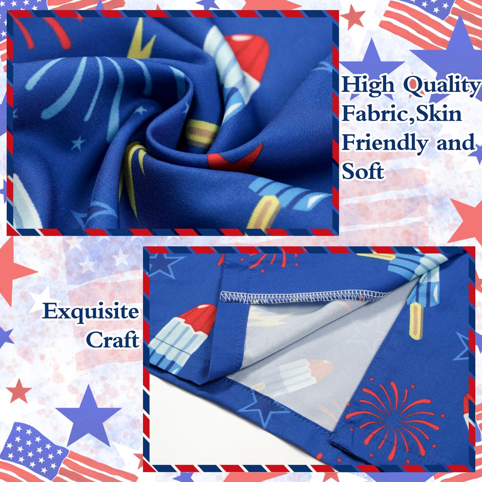 4th of July Hawaiian Shirt for Men Women, Funny American Flag Ice Cream Firew... gallery