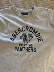 Vintage Abercrombie & Fitch Men’s Football Muscle XL Jock Shirt Panthers Slim