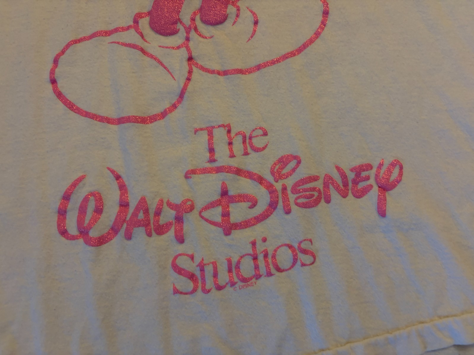 Diamond Dust Vintage Disney Mickey Mouse White Pink Glitter gallery