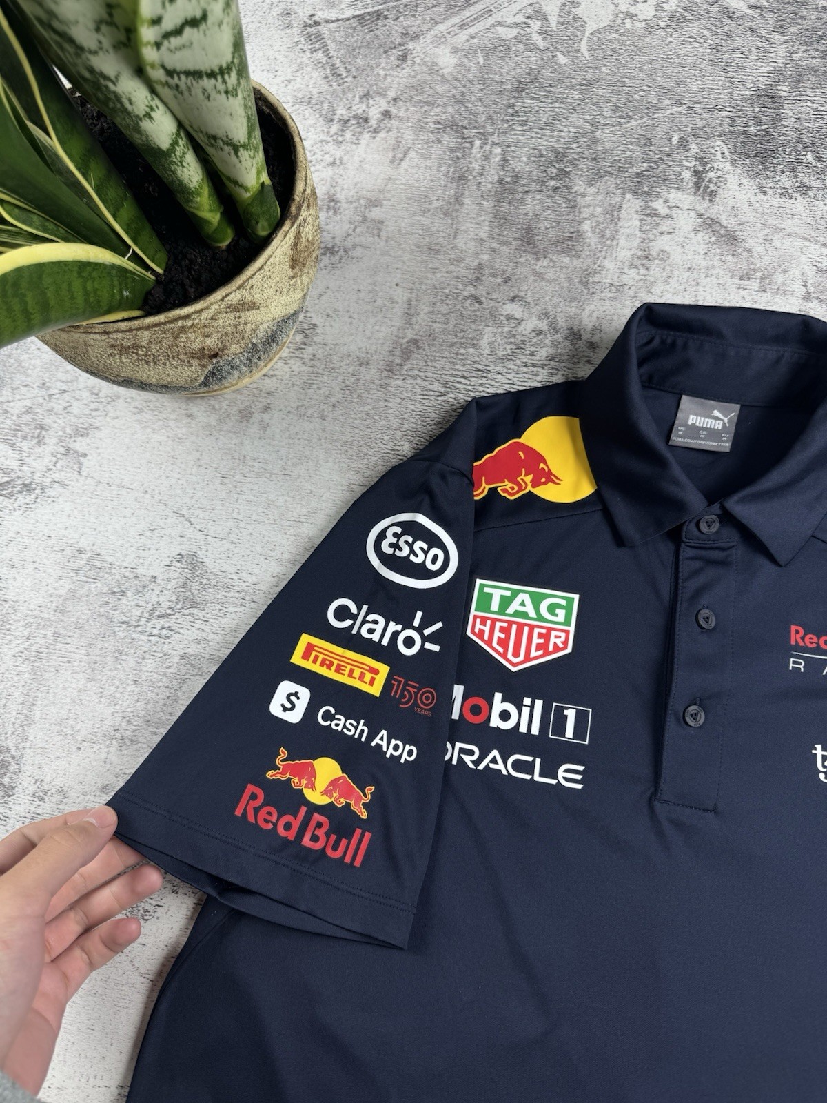 Red Bull Puma Medium Blue 2021 Moto Racing Formula 1 T Shirt Men’s Tee Jersey gallery