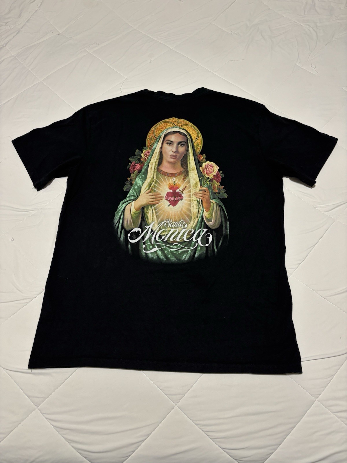 Upscale Studios Santa Monica T-Shirt Size XL Saint Religious Catholic Streetwear