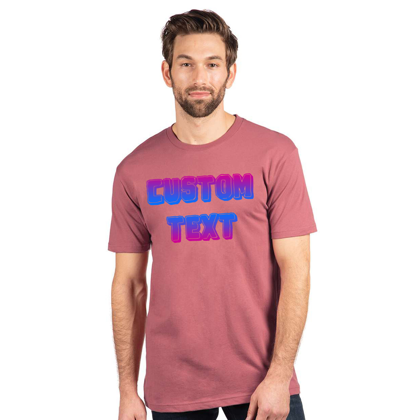 Next Level Custom Text and Color T-Shirt Custom Made Unisex Tee Choose YourStyle gallery