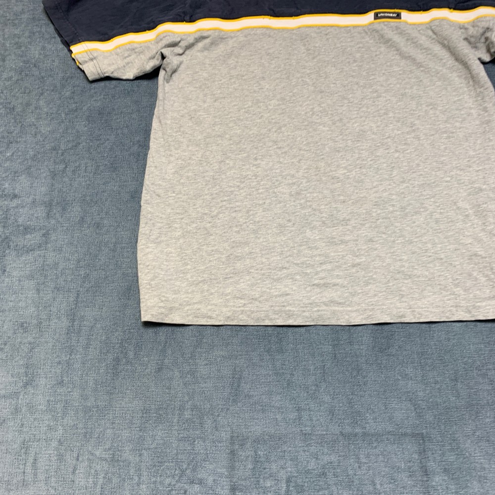 Unionbay T Shirt Mens XL Navy Gray Colorblock Short Sleeve Crew Neck Casual Wear gallery