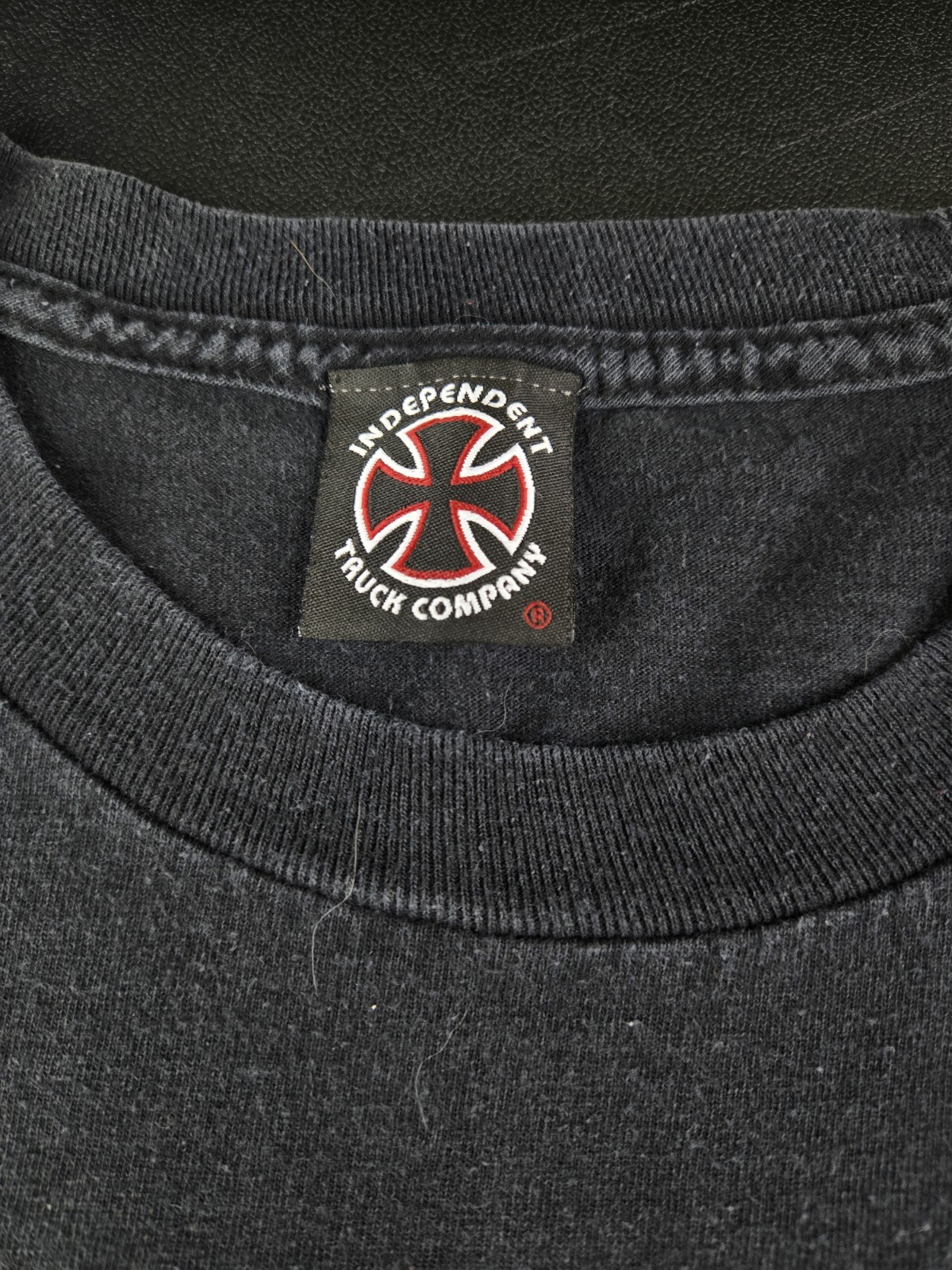 Vintage Andrew Reynolds Independant Skate Baker T-Shirt, Sz L 21x29" Faded Black gallery