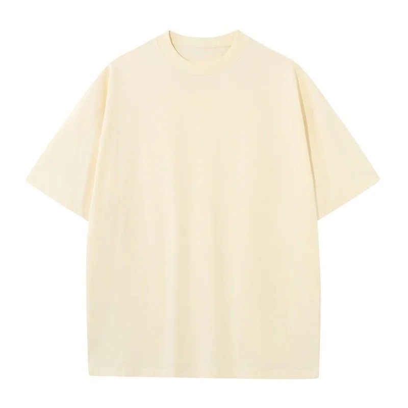 Men’s 230G Solid Color 100% Cotton Casual Sports Oversized Short Sleeve T-Shirt