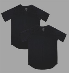 LUCKY BASTARDS CONTEMPORARY MODERN V NECK SCOOP T-SHIRT COMBO 2-PACK STREETWEAR