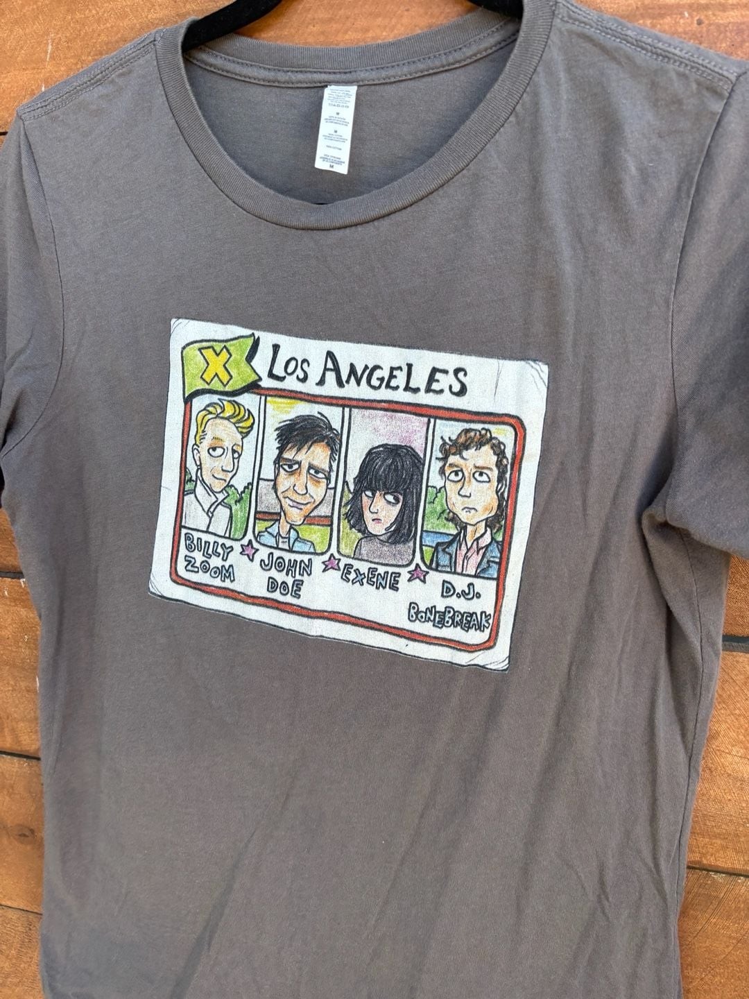 X Band Los Angeles Punk Rock Cartoon Portrait T-Shirt gallery