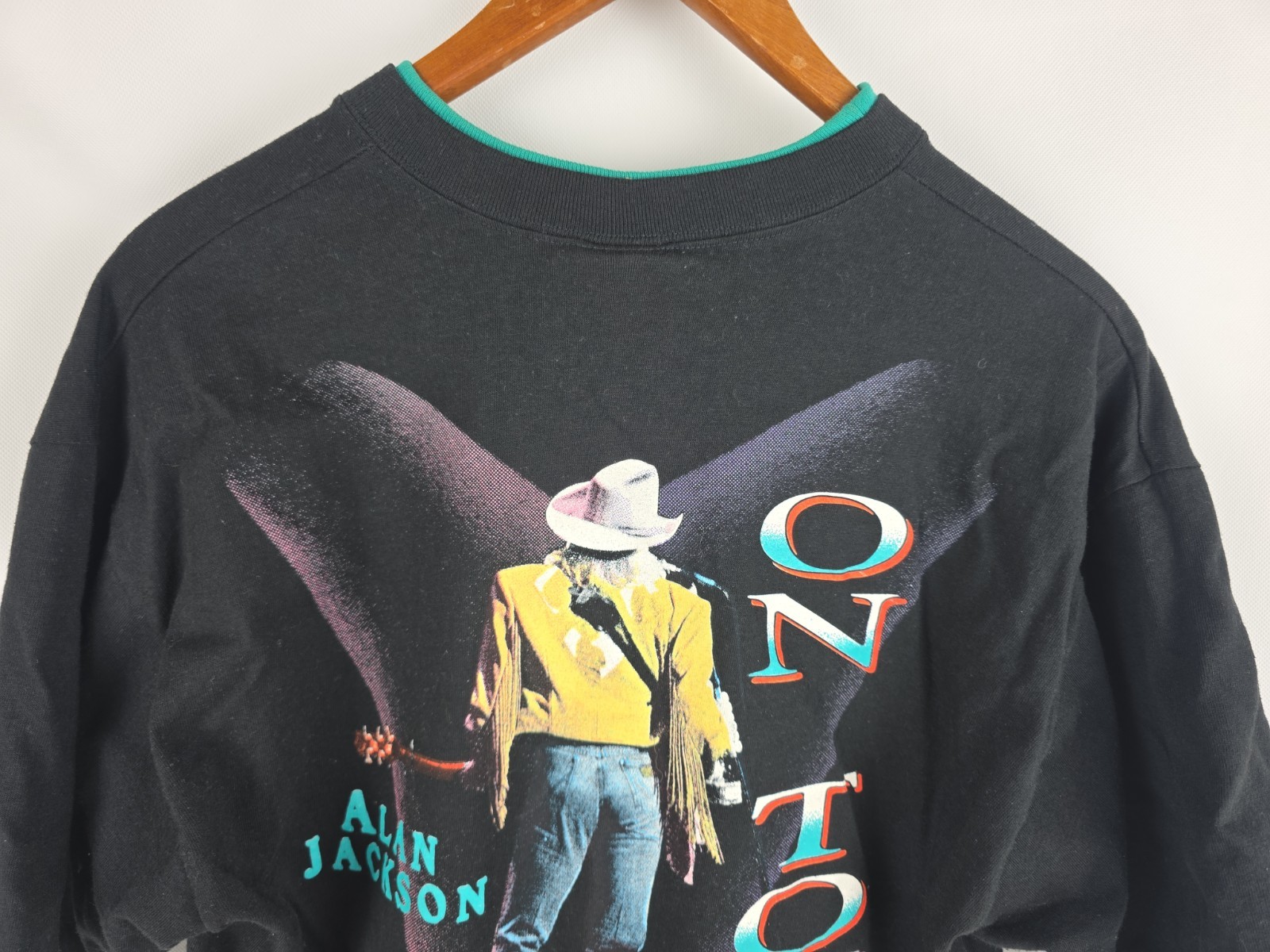 90s Alan Jackson On Tour Shirt Premier Sportswear Made in USA Size Large Black gallery