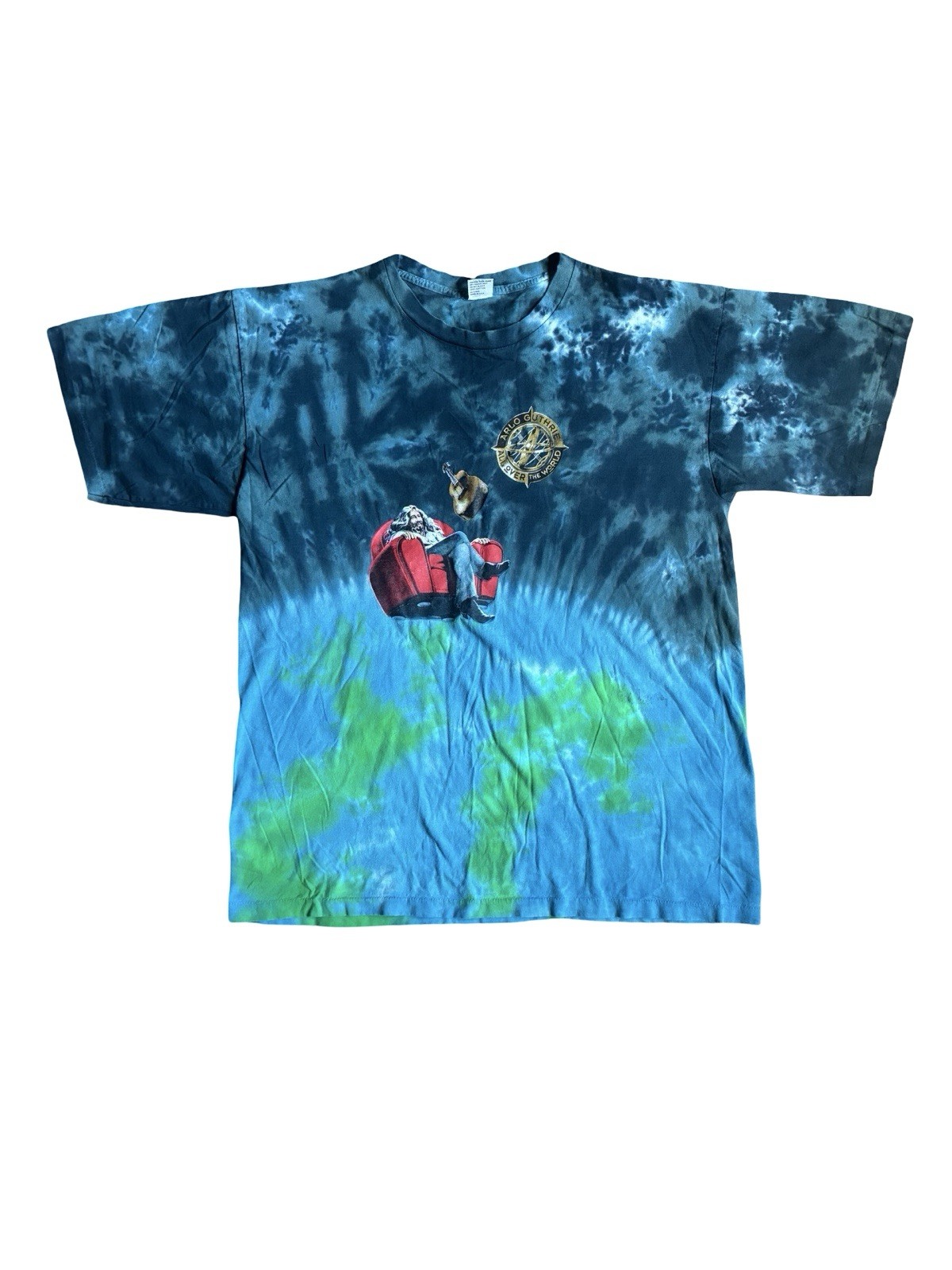 Vintage 90s Arlo Guthrie All Over The World Tour Single Stitch T-Shirt Size XXL gallery