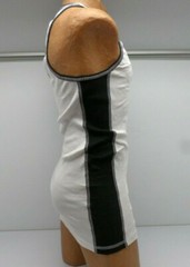 Jocko Men’s Jake Side Stripe Racerback Tank Top White/Black Sz 2X-4X #8122 157F