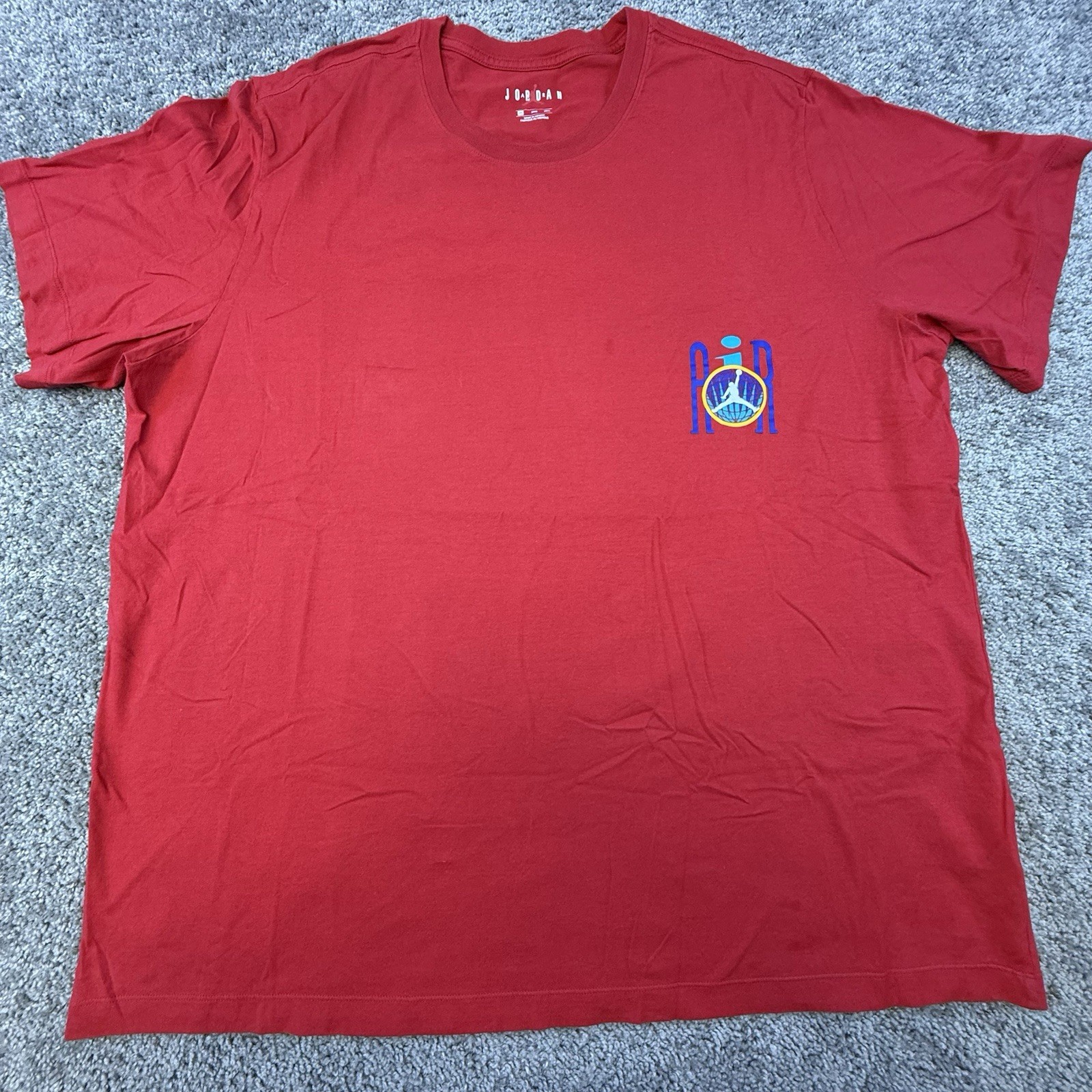 Air Jordan T-Shirt Men's 3XL Red Lightweight Tagless Outdoor Sports Basketball gallery