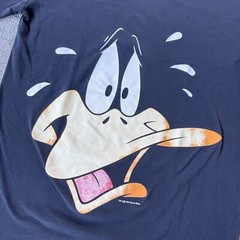 Vintage 90s Single Stitch Warner Bros Daffy Duck Big Face Graphic T Shirt XL?