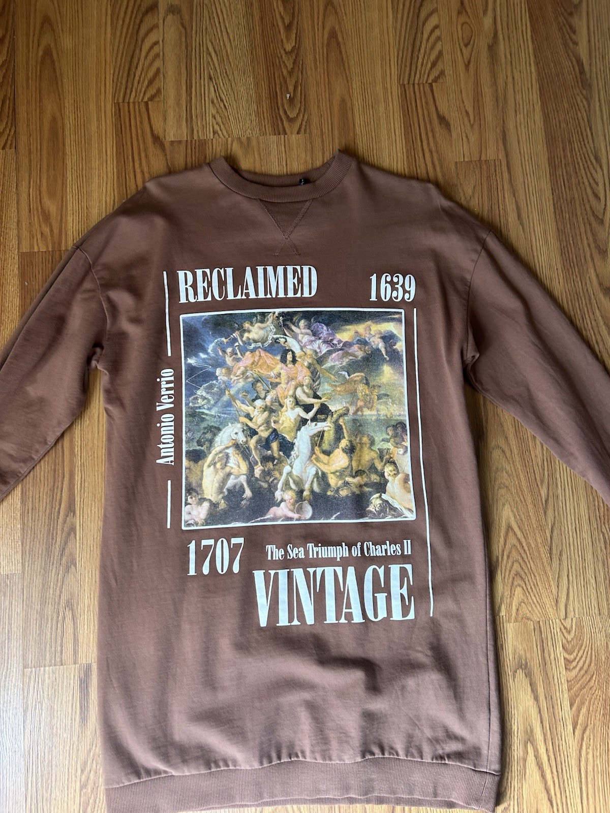 Reclaimed Vintage Graphic Tee Unisex Medium Long Sleeve Tall Fit Shirt