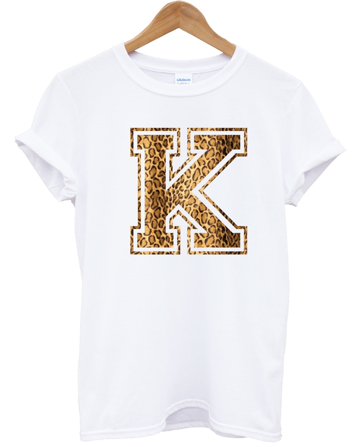 Custom Leopard Top T Shirt Graphic Printed Text Hipster Tumblr Shop Apparel