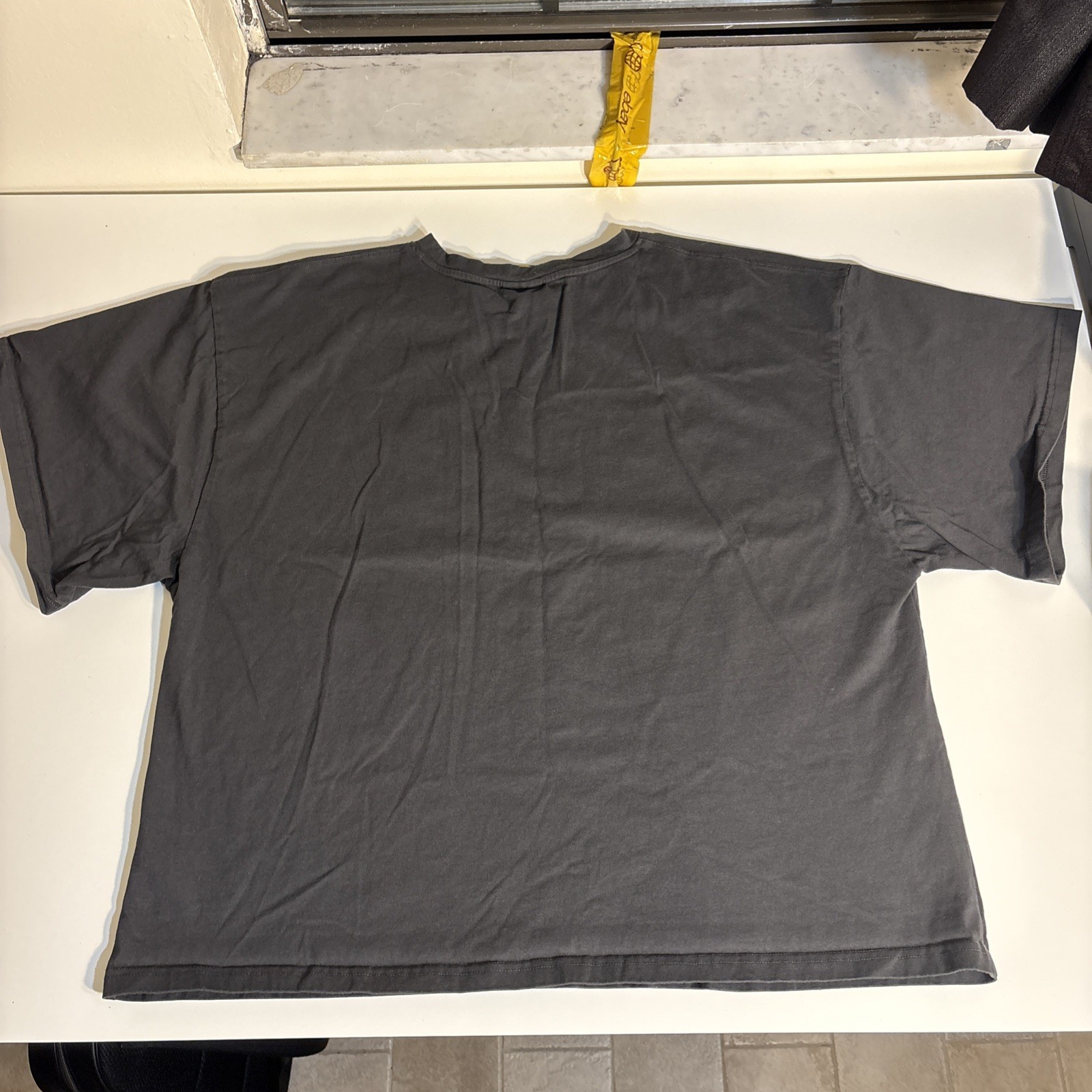 Coney Island Picnic x Everlast Faded Gray Cropped Boxy Graphic T-Shirt Mens 2XL gallery