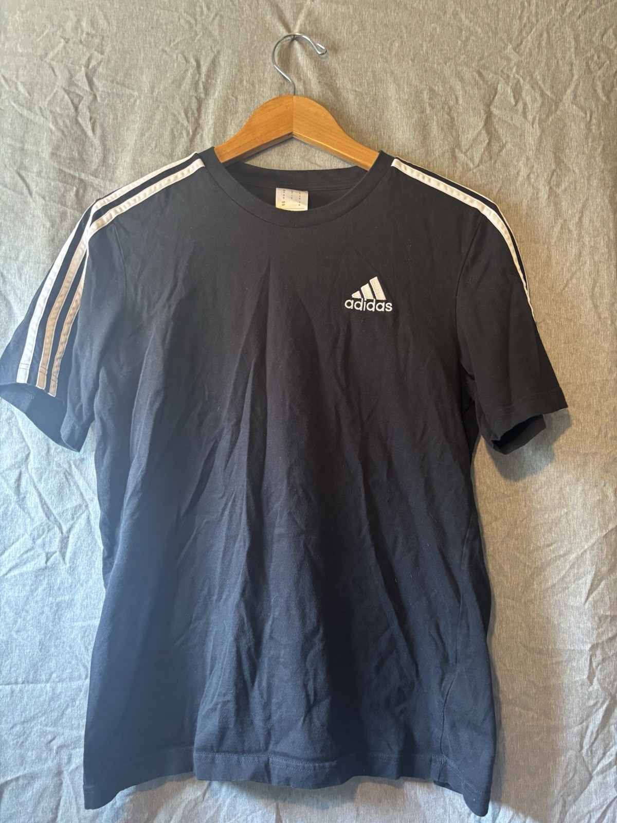 adidas Originals 3-Stripes Tee Black Men's S T-Shirt gallery