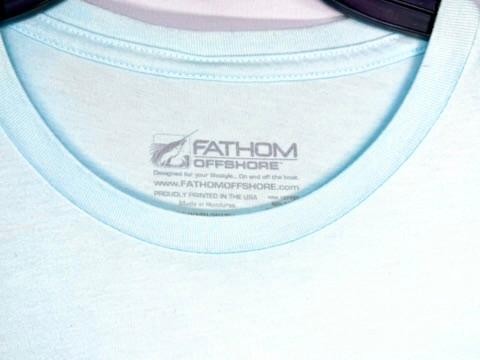 Fathom Offshore Marlin Fishing T-Shirt Mens Large Light Blue Short Sleeve Tee gallery