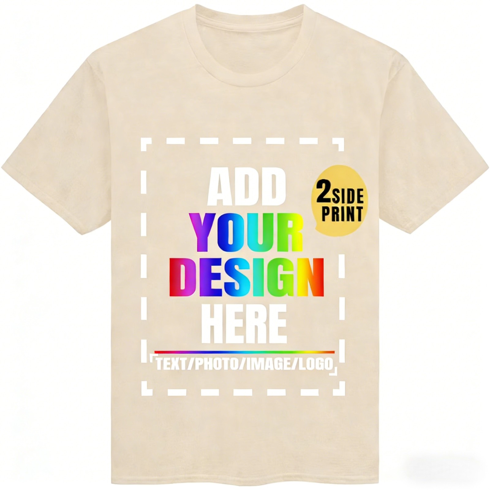 Personalized Custom T-Shirt Double Sided Print Your Design Text Logo Photo Gift gallery