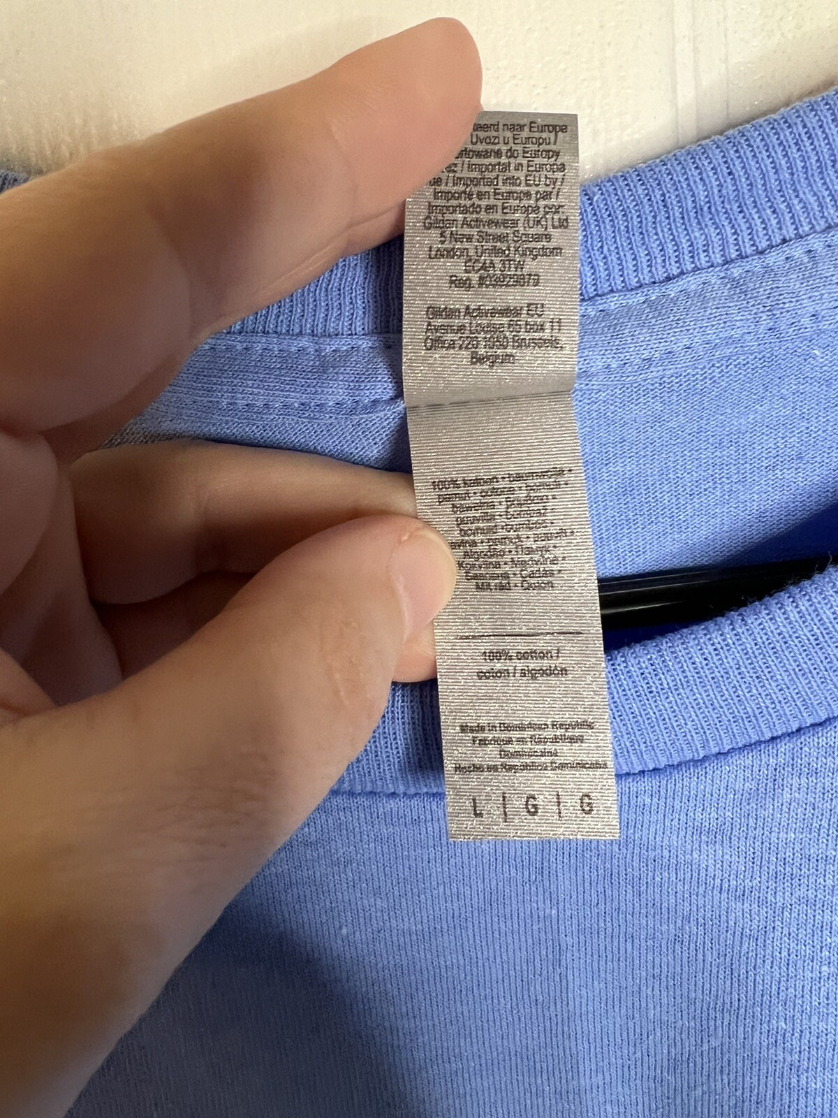 Gildan Heavy Cotton T-Shirt Style G5000 Carolina Blue Blank Tee Mens Large NWOT gallery