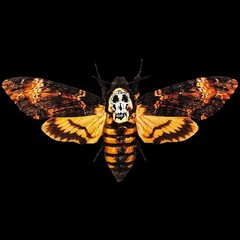 Silence Lambs Moth Shirt Death’s Head Hawkmoth Skull Buffalo Bill Horror NFT684