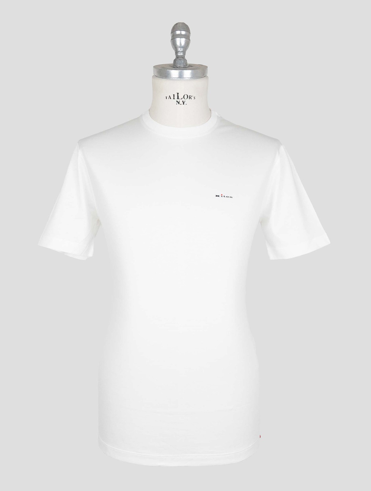 NEW KITON WHITE COTTON T-SHIRT EU 56 - US 46 - 2XL KMZ58 gallery
