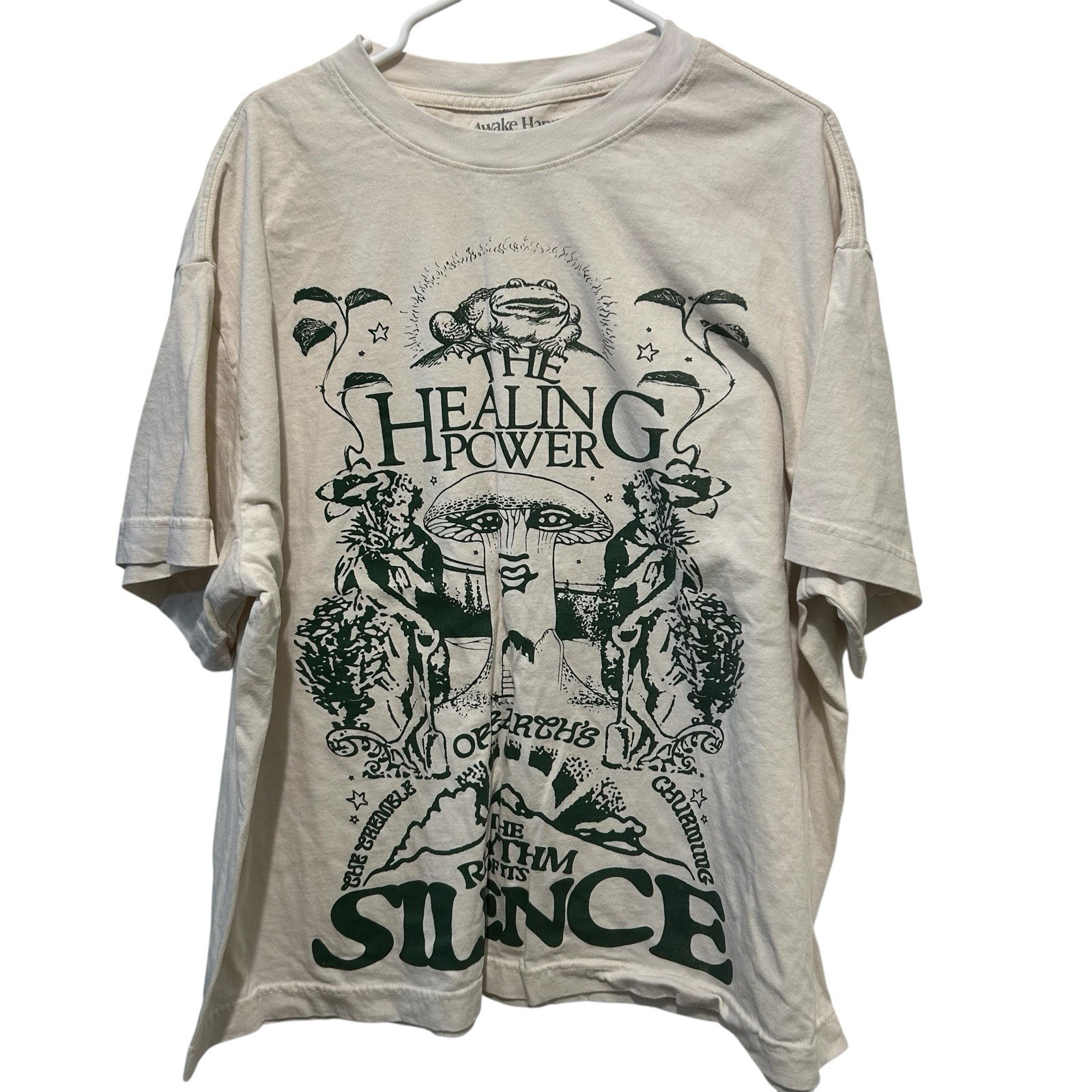 Awake Happy The Rhythm Of Silence Limited Edition Boxy Tee Size XL Shirt