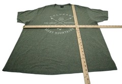 Prairie Mountain Colorado Rocky Mountains Graphic T-Shirt Men’s XXL Green T0402