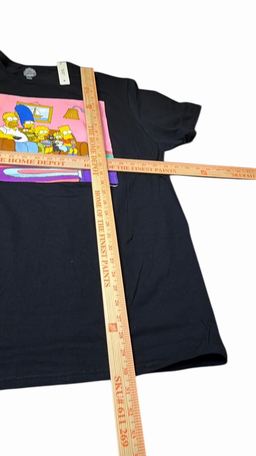 The Simpsons Family Time Couch Portrait Men’s Black T Shirt Size 2XL Tee NEW gallery