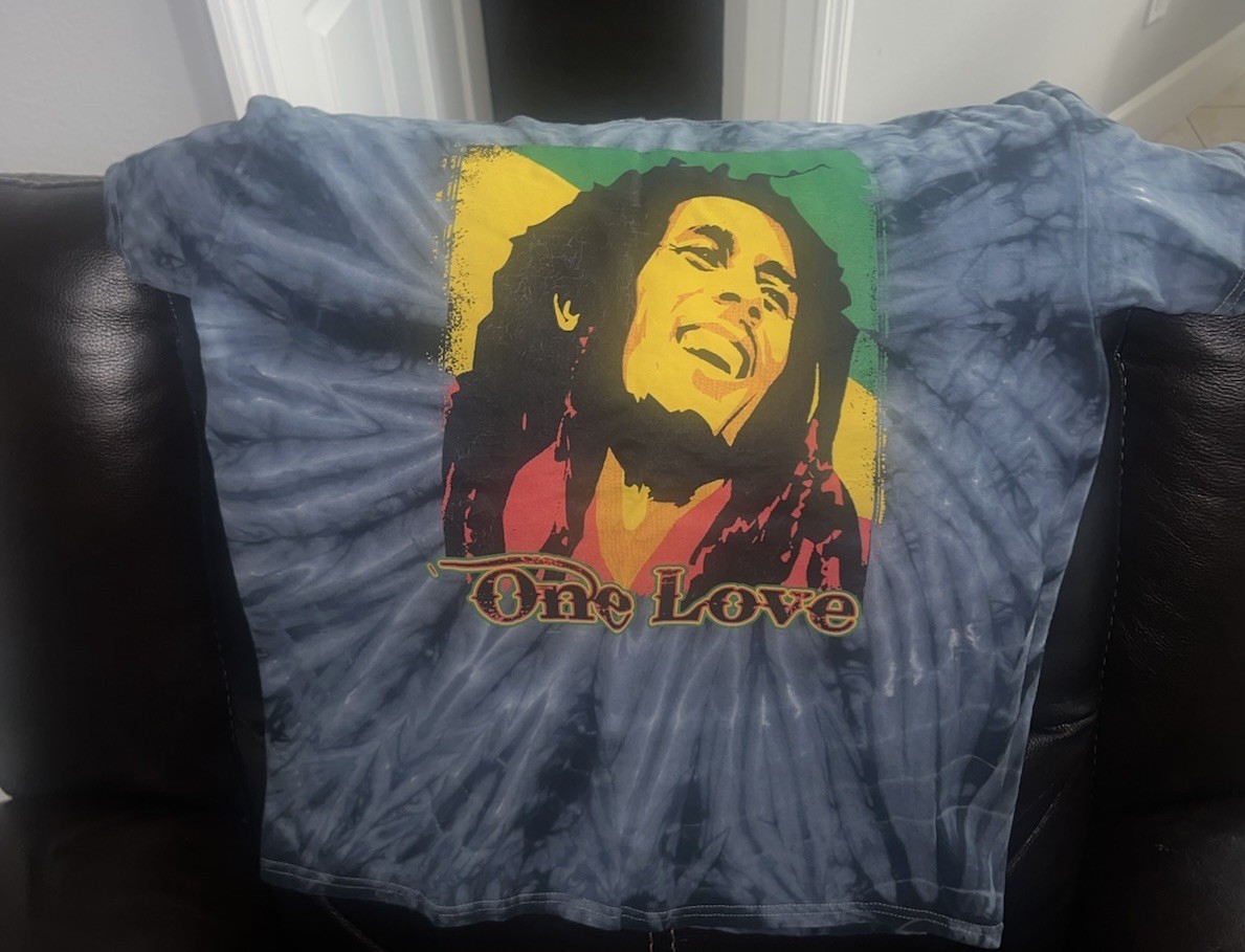 Bob Marley One Love Tie-Dye Reggae Crew Neck Long Sleeve Unisex gallery