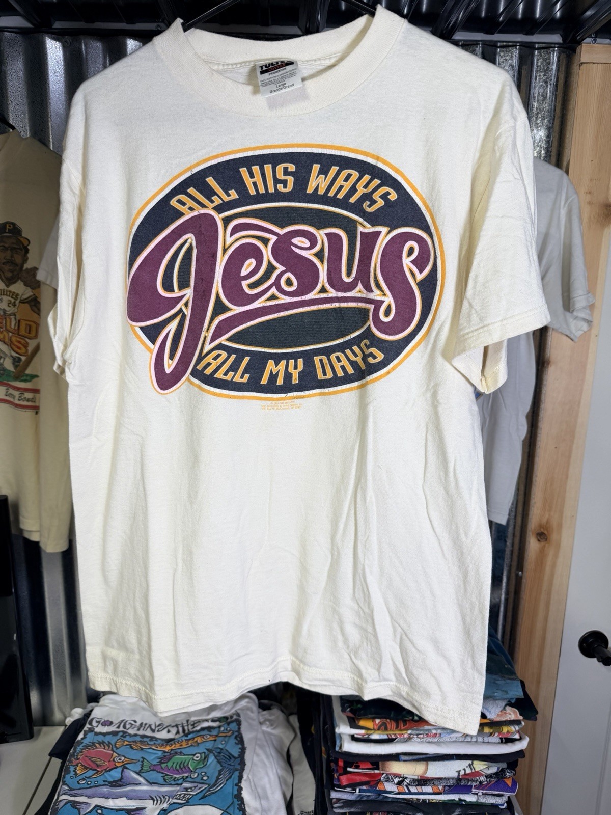 Living Epistles Tultex All His Ways All My Days L Vintage Shirt 22x30 gallery