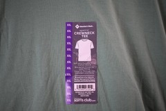 Member’s Mark Men’s Essential Crew Neck Short Sleeve Tee Green XXL (A-24)