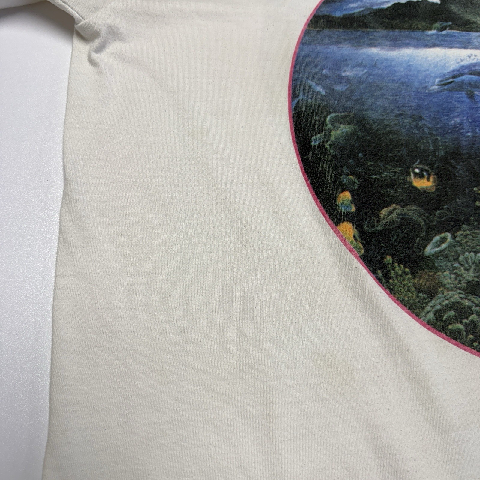 Vintage Nature T Shirt XL 23x29.5 White Y2K 90s Ocean Sea Life gallery