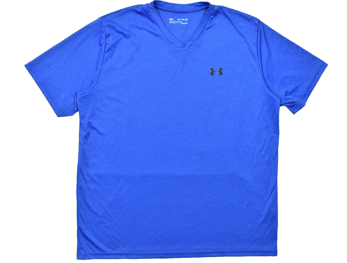 Under Armour HeatGear Men's XXL Blue Short Sleeve V-Neck Loose Fit Workout Tee gallery