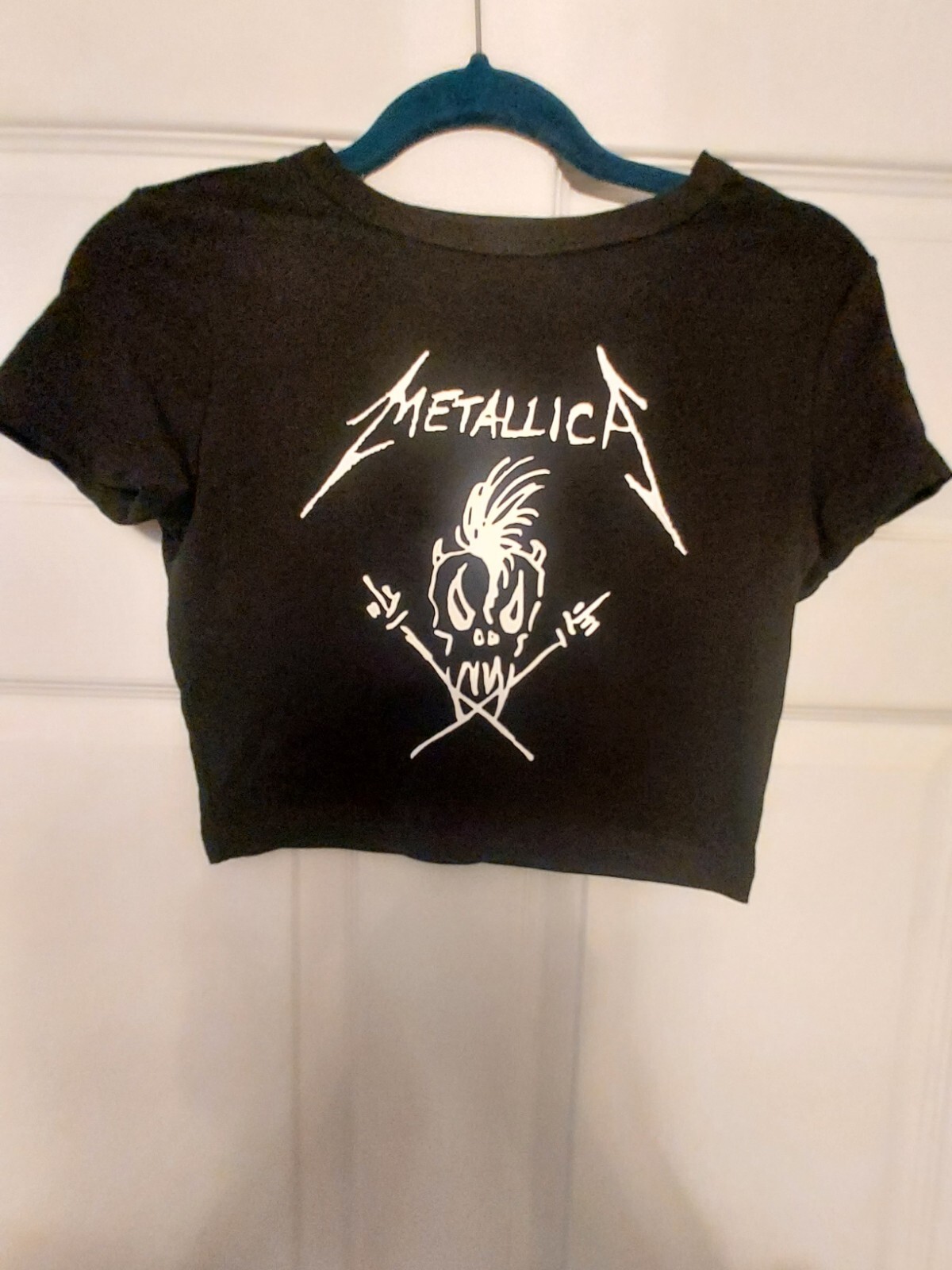 Metallica Baby Tee METALLICA crop Top Metallica Cropped Shirt Womens Pick Size gallery