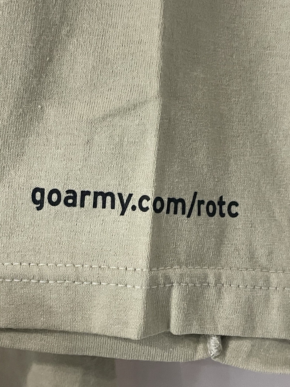 Vintage U.S. Army ROTC Beige T-shirt Large Leadership Excellence Start Strong gallery