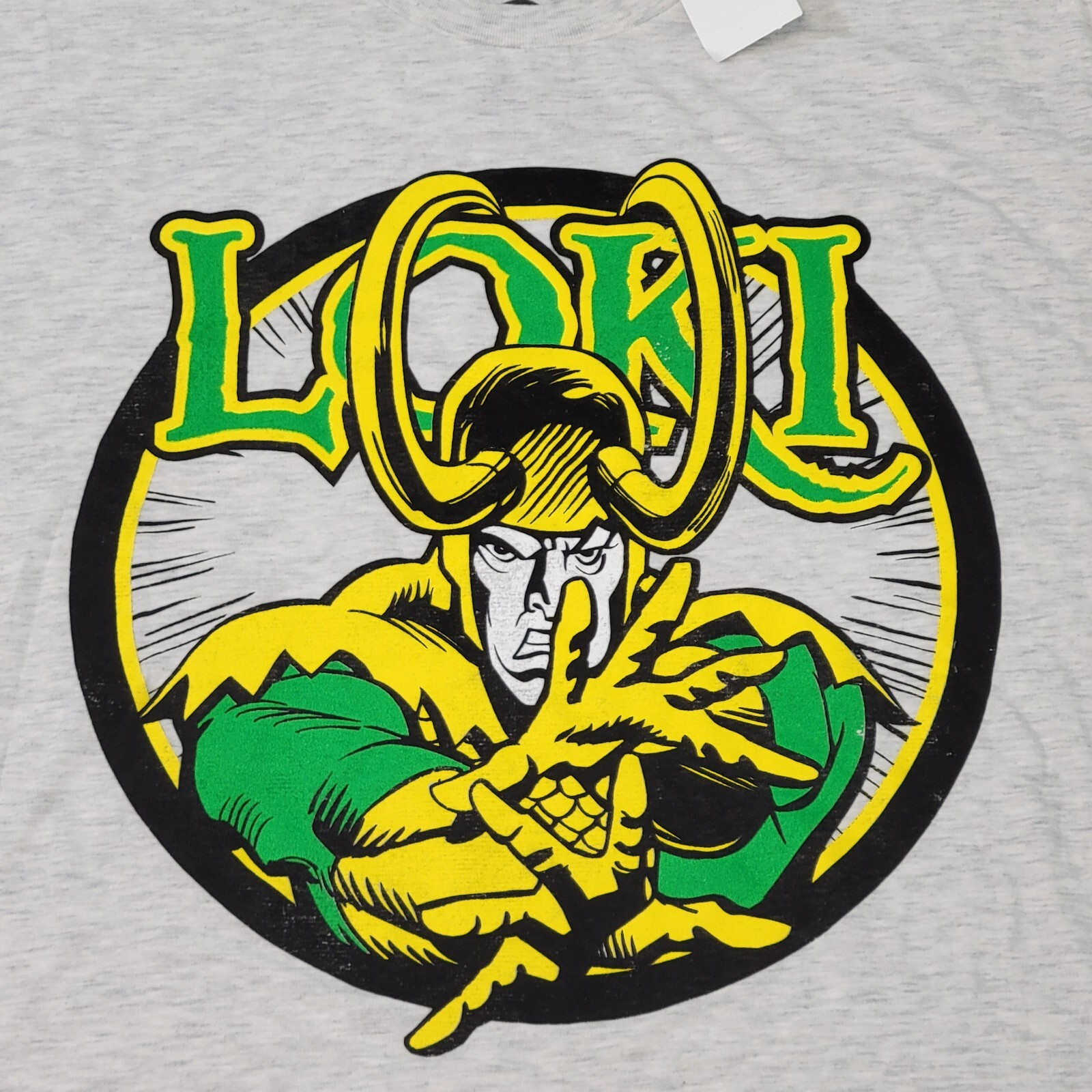 Marvel Comics Graphic T-Shirt Men's 3XLT Light Gray Loki New gallery