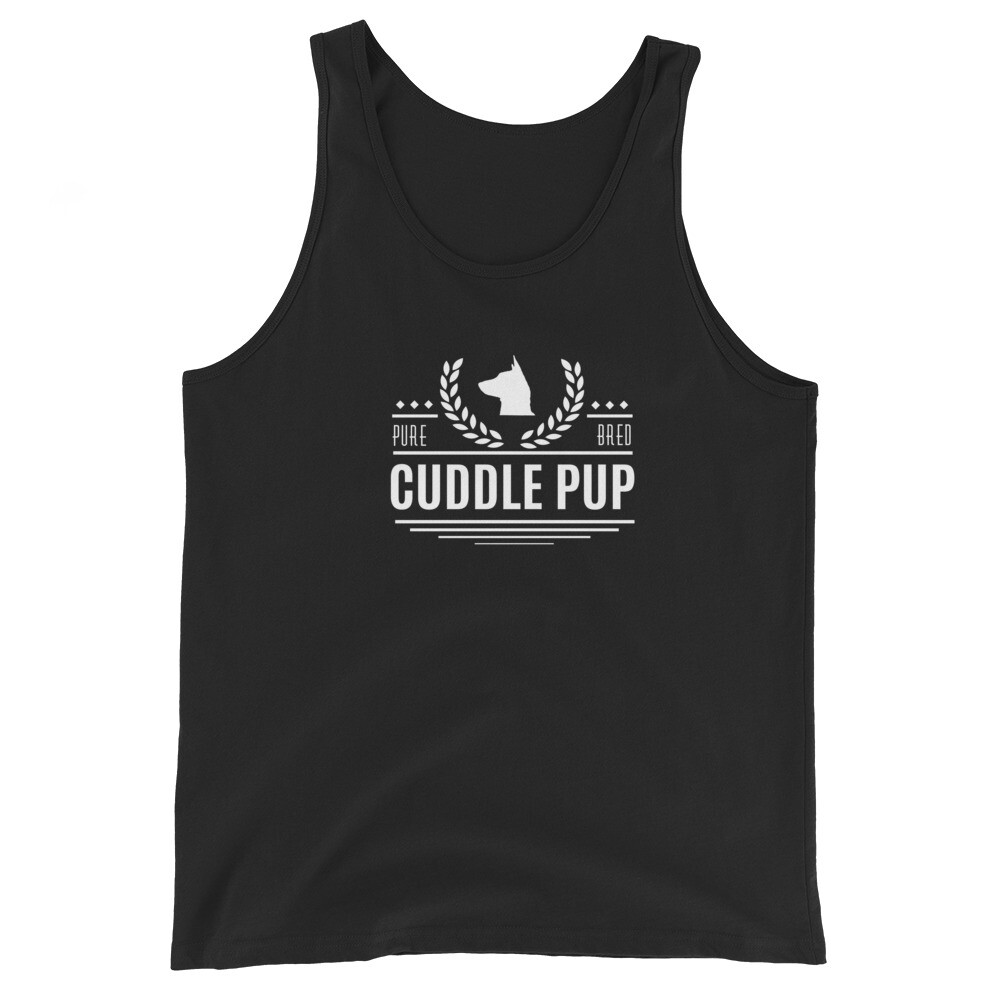 Pure Bred Cuddle Pup Tank on Black gallery