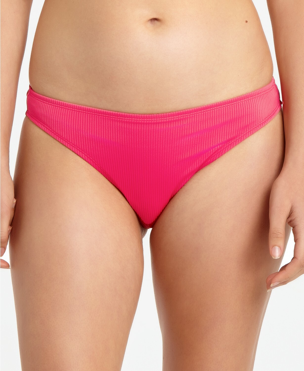 California Waves Juniors’ Ribbed Bikini Bottoms $19.99 Size M # U8B 358 NEW
