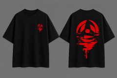 Men’s Oversized Graphic Tee Japanese Anime Style Streetwear Heavy Cotton T-Shirt