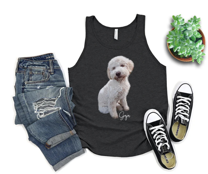 Unisex Custom Dog Pet Tank Top Personalized Dog Gift Idea gallery