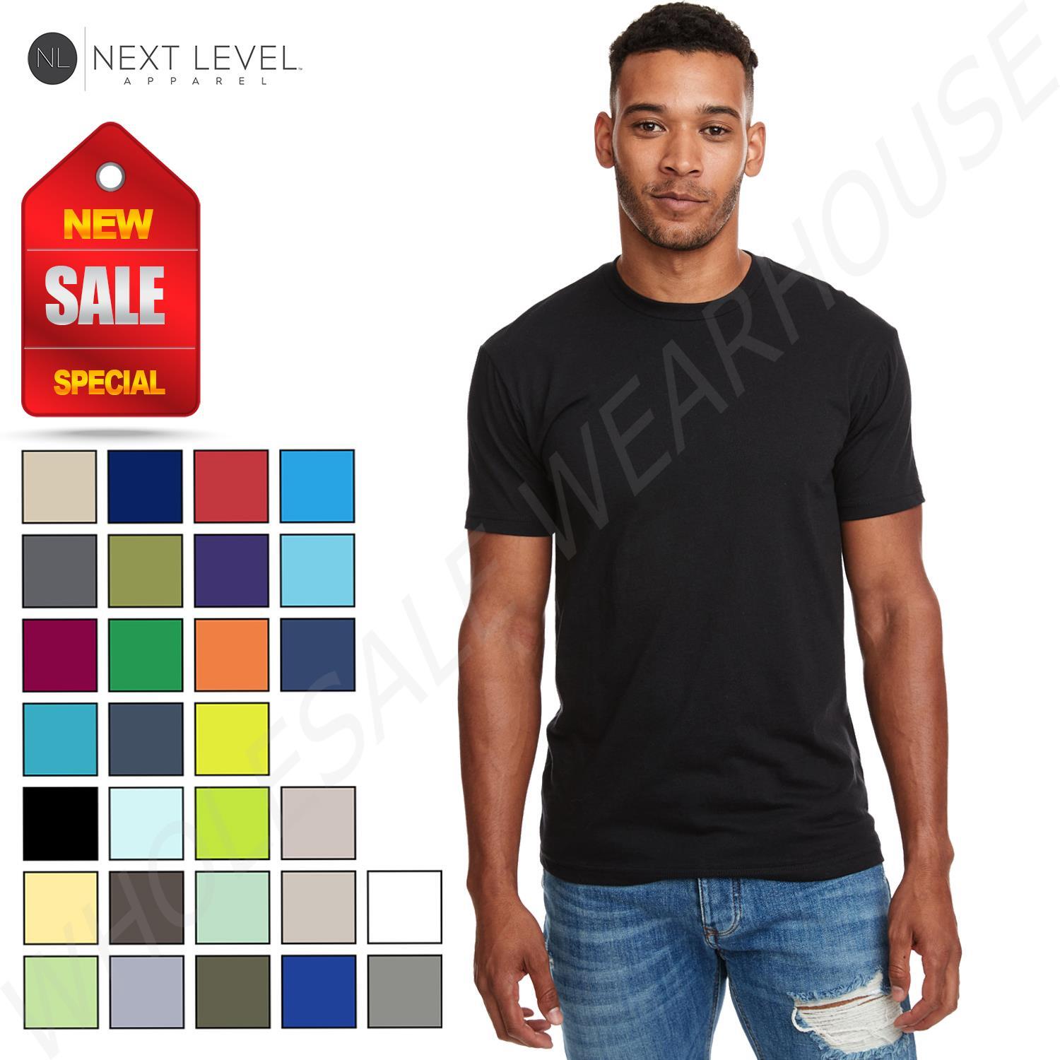 Next Level Men's Premium Fitted CVC Crew Neck Short Sleevees T-Shirt N6210 gallery