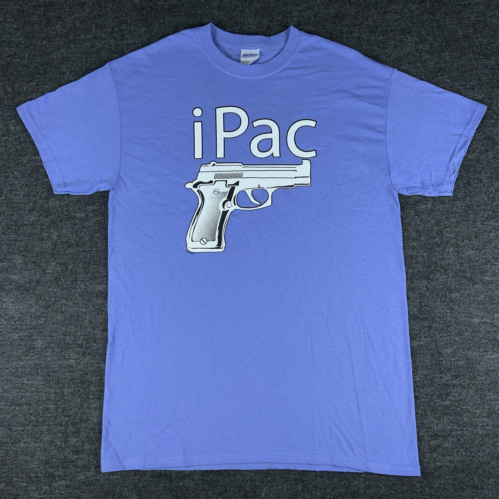 Vintage iPac Shirt Men’s Medium Blue Apple Parody Humor Novelty Graphic Tee 00s