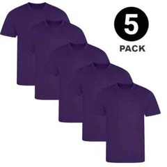 Men’s Plain T-Shirt 3 Pack 5 Pack 100% Cotton Heavy Blend BIG SIZE S to 5XL Tees