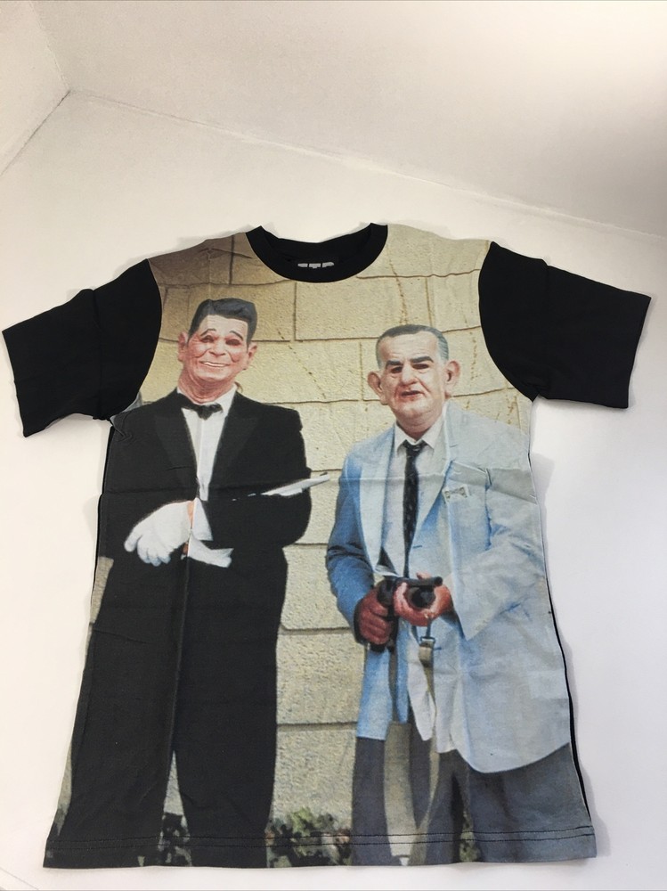 FTP Point Break Nixon Reagan X Presidents Mens Tee Black Medium NEW